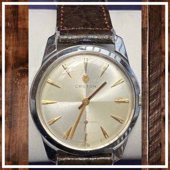 SOLD! 1950's Croton Men's Stainless Steel Watch - Picture 5 of 16
